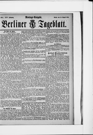 Berliner Tageblatt und Handels-Zeitung vom 10.08.1896