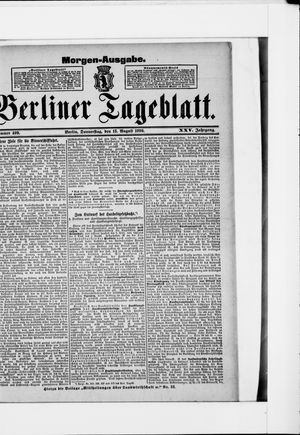 Berliner Tageblatt und Handels-Zeitung vom 13.08.1896