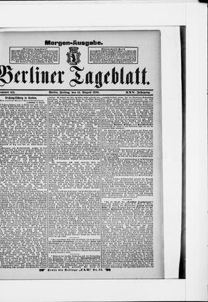 Berliner Tageblatt und Handels-Zeitung vom 14.08.1896