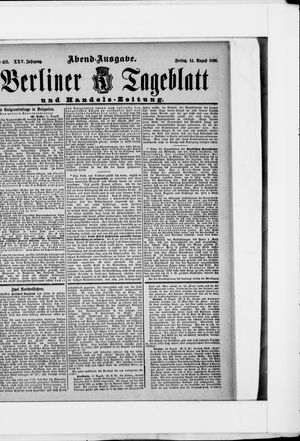 Berliner Tageblatt und Handels-Zeitung vom 14.08.1896