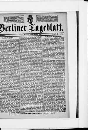 Berliner Tageblatt und Handels-Zeitung vom 16.08.1896