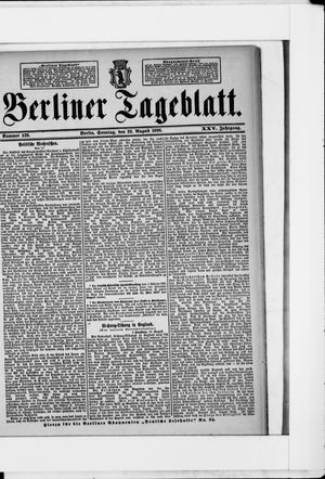 Berliner Tageblatt und Handels-Zeitung vom 23.08.1896