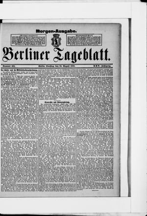 Berliner Tageblatt und Handels-Zeitung vom 25.08.1896