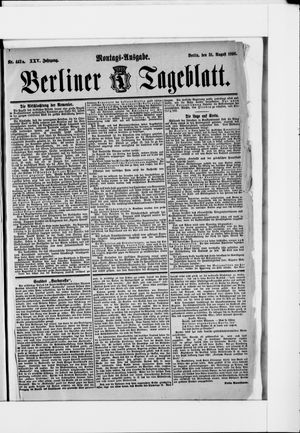 Berliner Tageblatt und Handels-Zeitung vom 31.08.1896