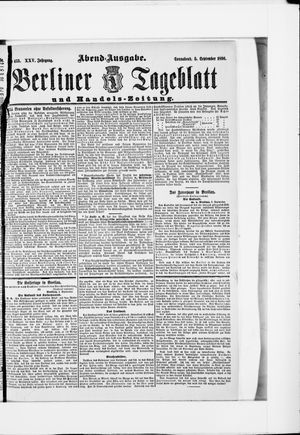 Berliner Tageblatt und Handels-Zeitung vom 05.09.1896