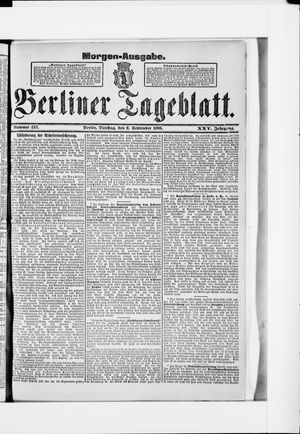 Berliner Tageblatt und Handels-Zeitung vom 08.09.1896