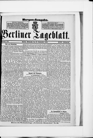 Berliner Tageblatt und Handels-Zeitung vom 16.09.1896