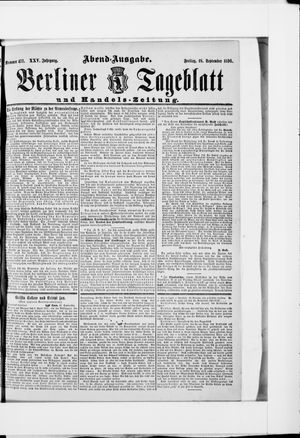 Berliner Tageblatt und Handels-Zeitung vom 18.09.1896