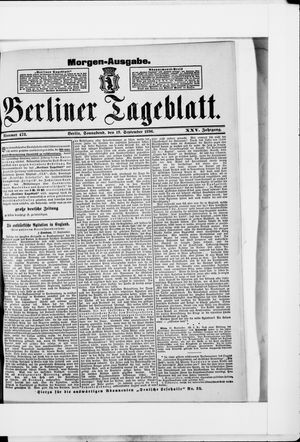 Berliner Tageblatt und Handels-Zeitung vom 19.09.1896