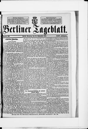 Berliner Tageblatt und Handels-Zeitung vom 20.09.1896