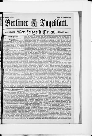 Berliner Tageblatt und Handels-Zeitung vom 21.09.1896