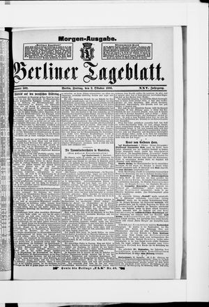 Berliner Tageblatt und Handels-Zeitung vom 02.10.1896