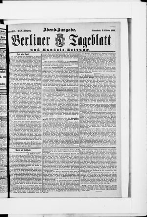 Berliner Tageblatt und Handels-Zeitung vom 03.10.1896