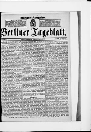 Berliner Tageblatt und Handels-Zeitung vom 10.10.1896