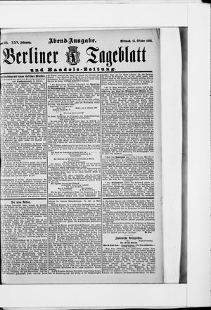 Berliner Tageblatt und Handels-Zeitung vom 14.10.1896