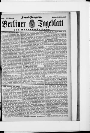 Berliner Tageblatt und Handels-Zeitung vom 21.10.1896
