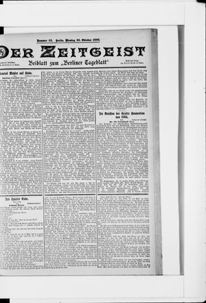 Berliner Tageblatt und Handels-Zeitung vom 26.10.1896