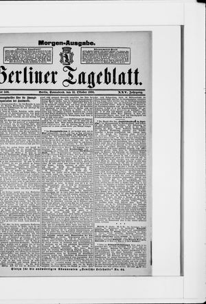Berliner Tageblatt und Handels-Zeitung vom 31.10.1896