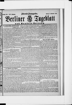 Berliner Tageblatt und Handels-Zeitung vom 06.11.1896