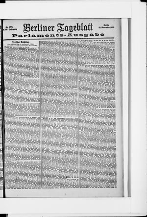 Berliner Tageblatt und Handels-Zeitung vom 12.11.1896