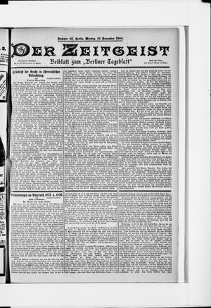 Berliner Tageblatt und Handels-Zeitung on Nov 16, 1896