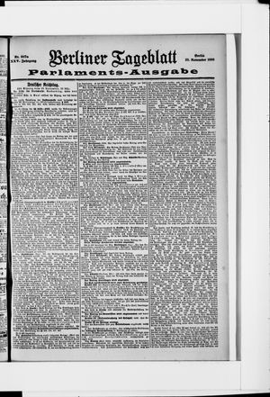 Berliner Tageblatt und Handels-Zeitung on Nov 29, 1896