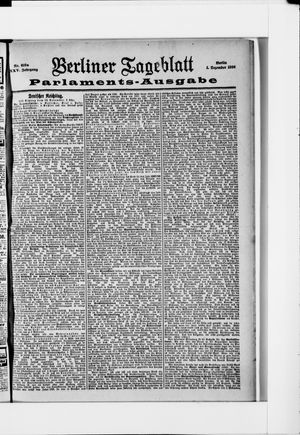 Berliner Tageblatt und Handels-Zeitung vom 01.12.1896