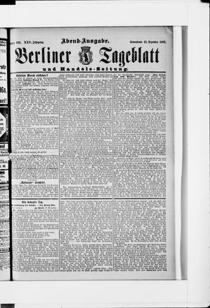 Berliner Tageblatt und Handels-Zeitung vom 12.12.1896