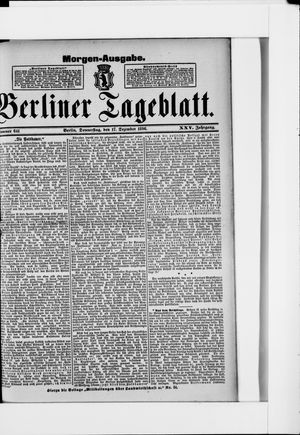Berliner Tageblatt und Handels-Zeitung vom 17.12.1896