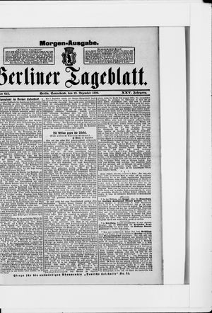 Berliner Tageblatt und Handels-Zeitung vom 19.12.1896