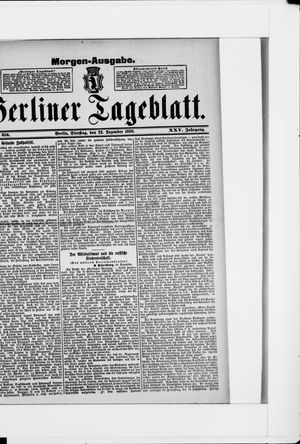 Berliner Tageblatt und Handels-Zeitung vom 22.12.1896