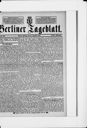 Berliner Tageblatt und Handels-Zeitung vom 25.12.1896