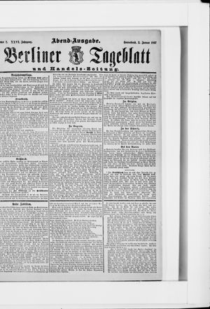 Berliner Tageblatt und Handels-Zeitung vom 02.01.1897
