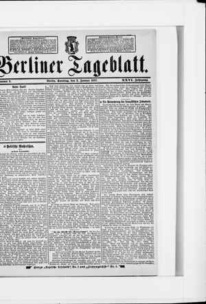 Berliner Tageblatt und Handels-Zeitung on Jan 3, 1897