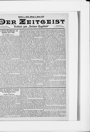 Berliner Tageblatt und Handels-Zeitung vom 04.01.1897