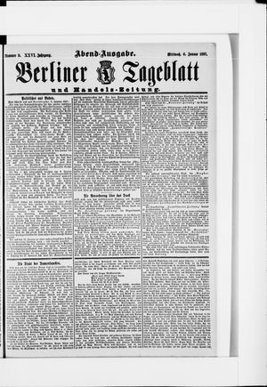Berliner Tageblatt und Handels-Zeitung vom 06.01.1897