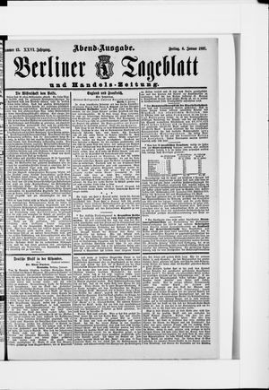 Berliner Tageblatt und Handels-Zeitung on Jan 8, 1897