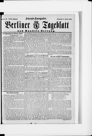 Berliner Tageblatt und Handels-Zeitung vom 09.01.1897