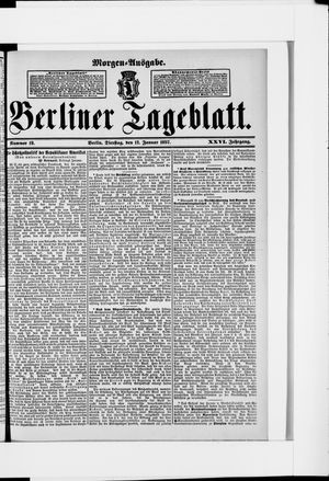 Berliner Tageblatt und Handels-Zeitung vom 12.01.1897