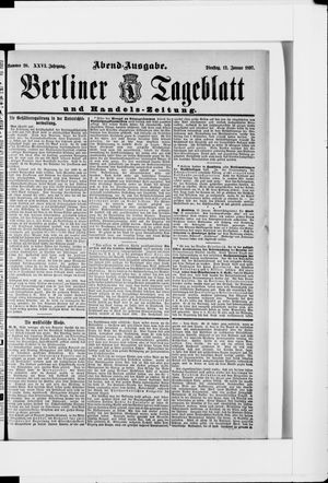 Berliner Tageblatt und Handels-Zeitung vom 12.01.1897