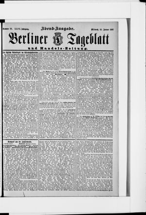 Berliner Tageblatt und Handels-Zeitung vom 13.01.1897