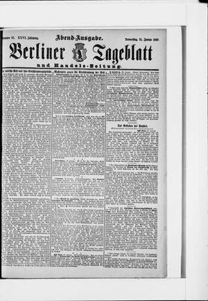 Berliner Tageblatt und Handels-Zeitung vom 21.01.1897