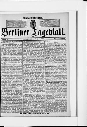 Berliner Tageblatt und Handels-Zeitung on Jan 22, 1897