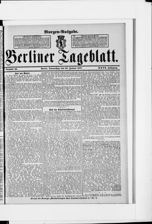 Berliner Tageblatt und Handels-Zeitung on Jan 28, 1897