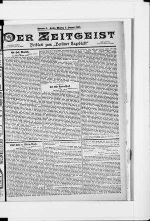 Berliner Tageblatt und Handels-Zeitung vom 01.02.1897