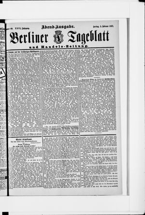 Berliner Tageblatt und Handels-Zeitung vom 05.02.1897