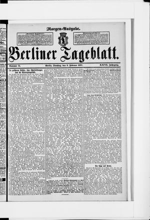 Berliner Tageblatt und Handels-Zeitung vom 09.02.1897
