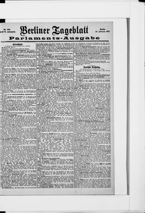 Berliner Tageblatt und Handels-Zeitung vom 19.02.1897