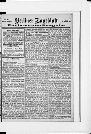 Berliner Tageblatt und Handels-Zeitung vom 27.02.1897