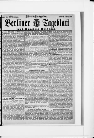Berliner Tageblatt und Handels-Zeitung vom 03.03.1897